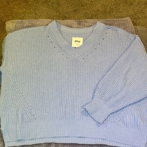 Aerie Lavender V-Neck Sweater